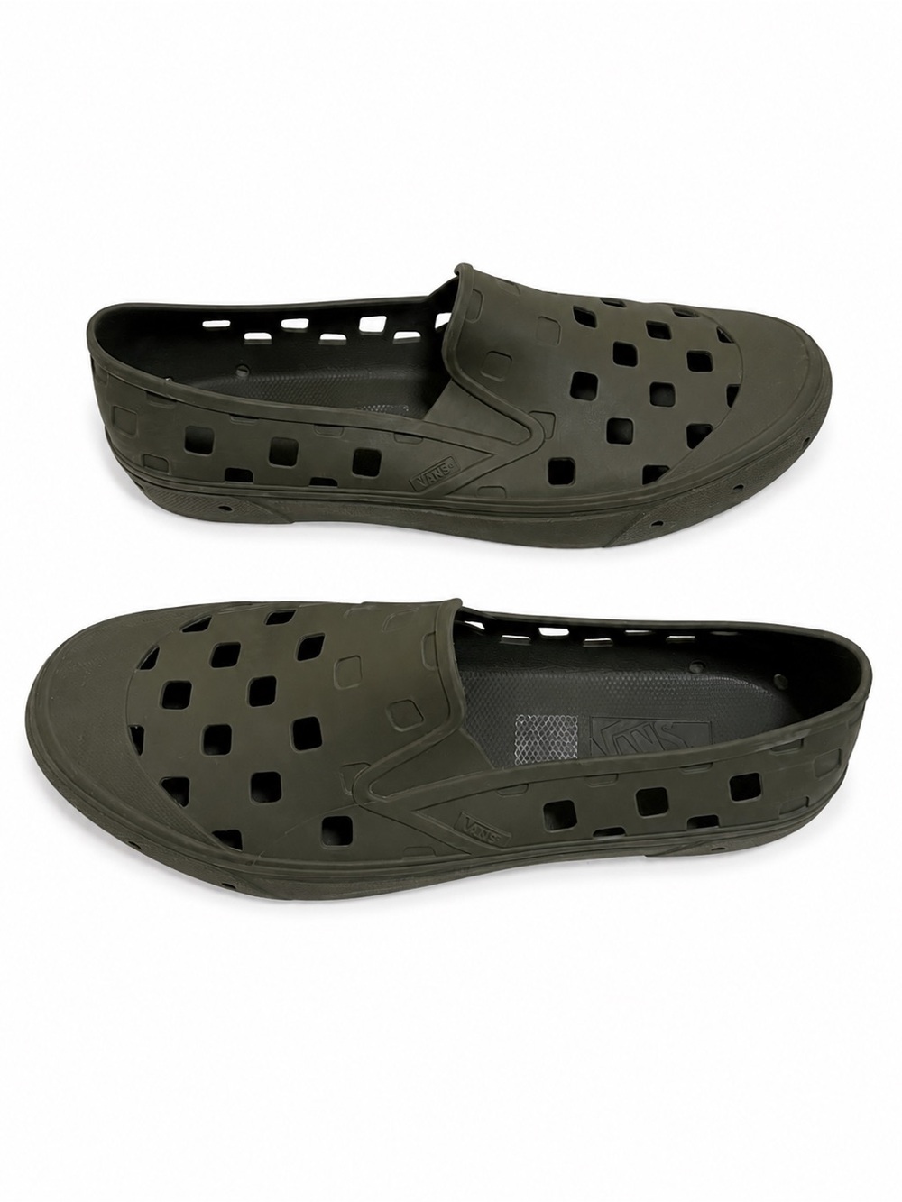 Vans Men's Slip-On Ventilated Water Shoe Beach Shower Swim Loafer in Olive Green